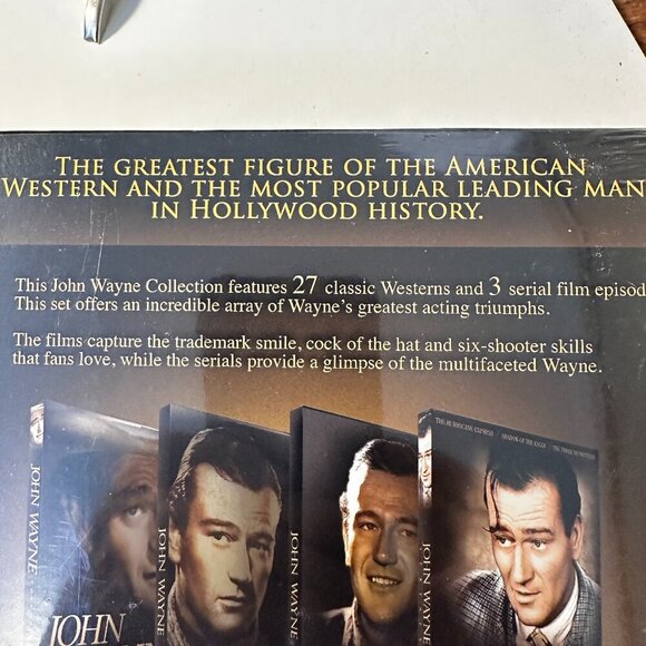 JOHN WAYNE 30 MOVIES ULITMATE COLLECTOR'S EDITION DVD, SEALED NEW. NWOT - Picture 3 of 7